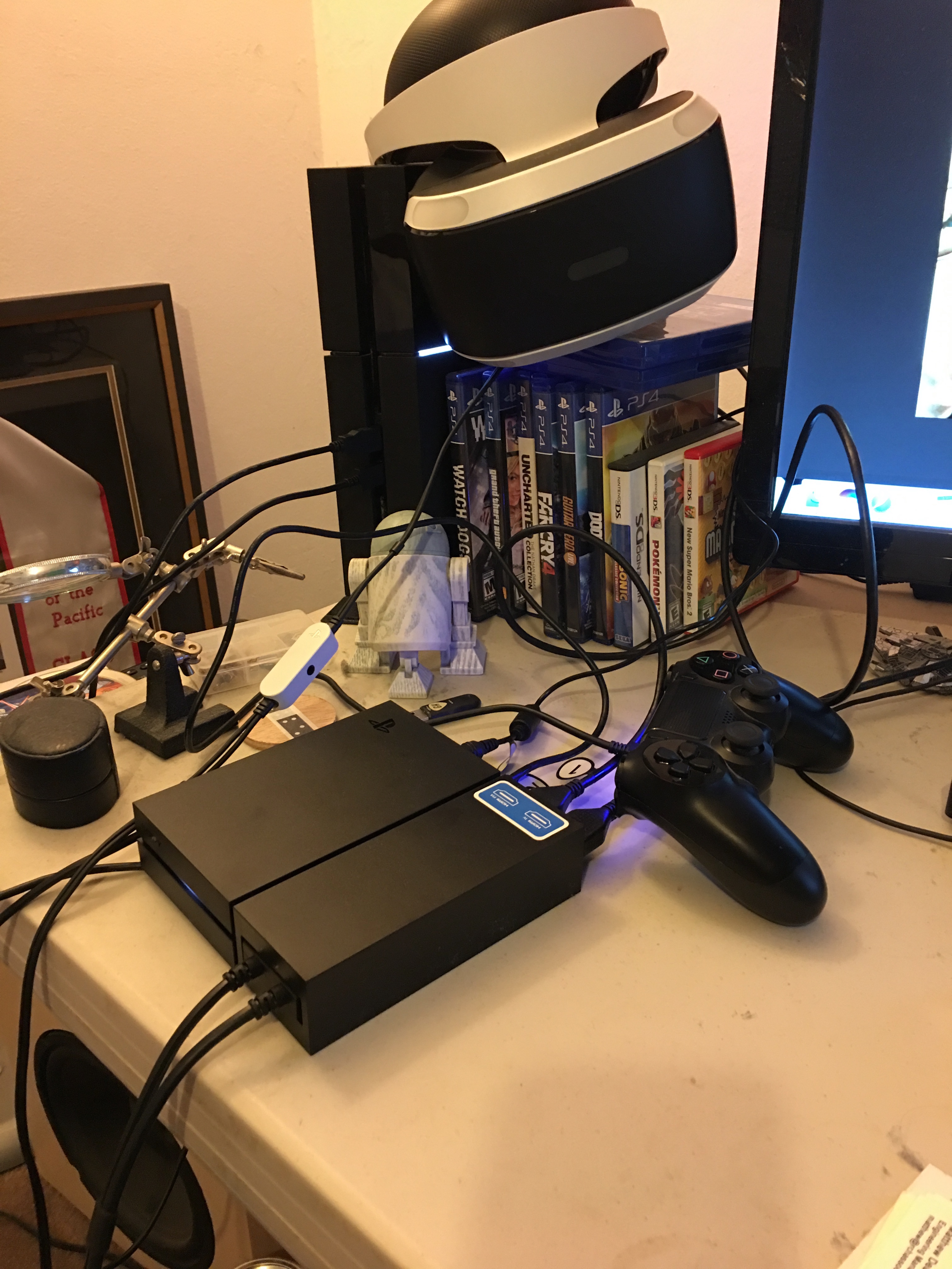 Sony virtual reality setup